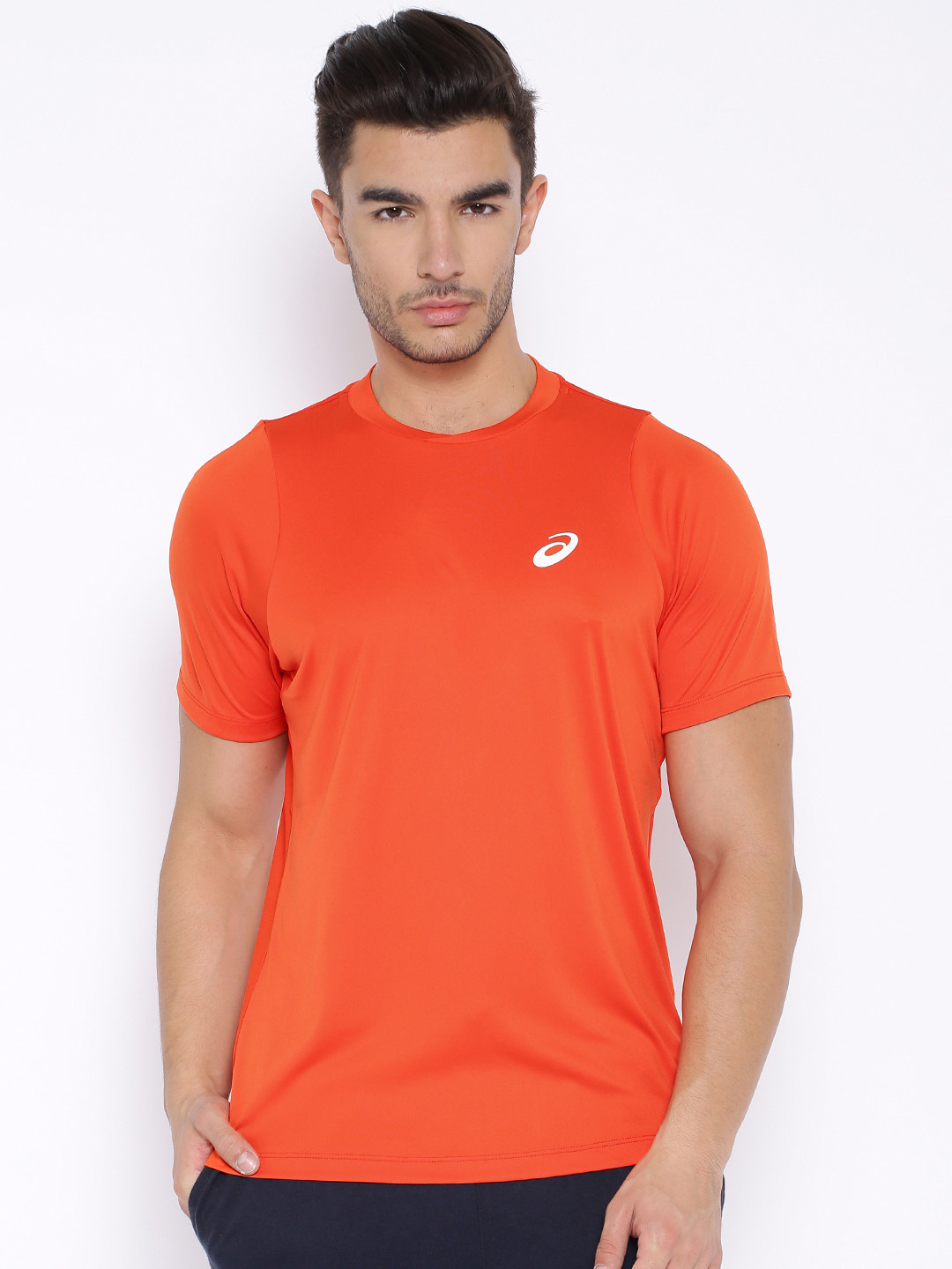 Buy ASICS Orange Club SS Tennis T Shirt Tshirts for Men 1265369 Myntra