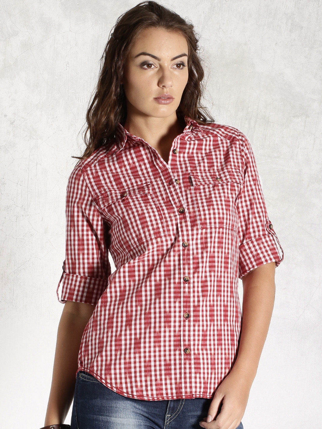 checked shirt for girl