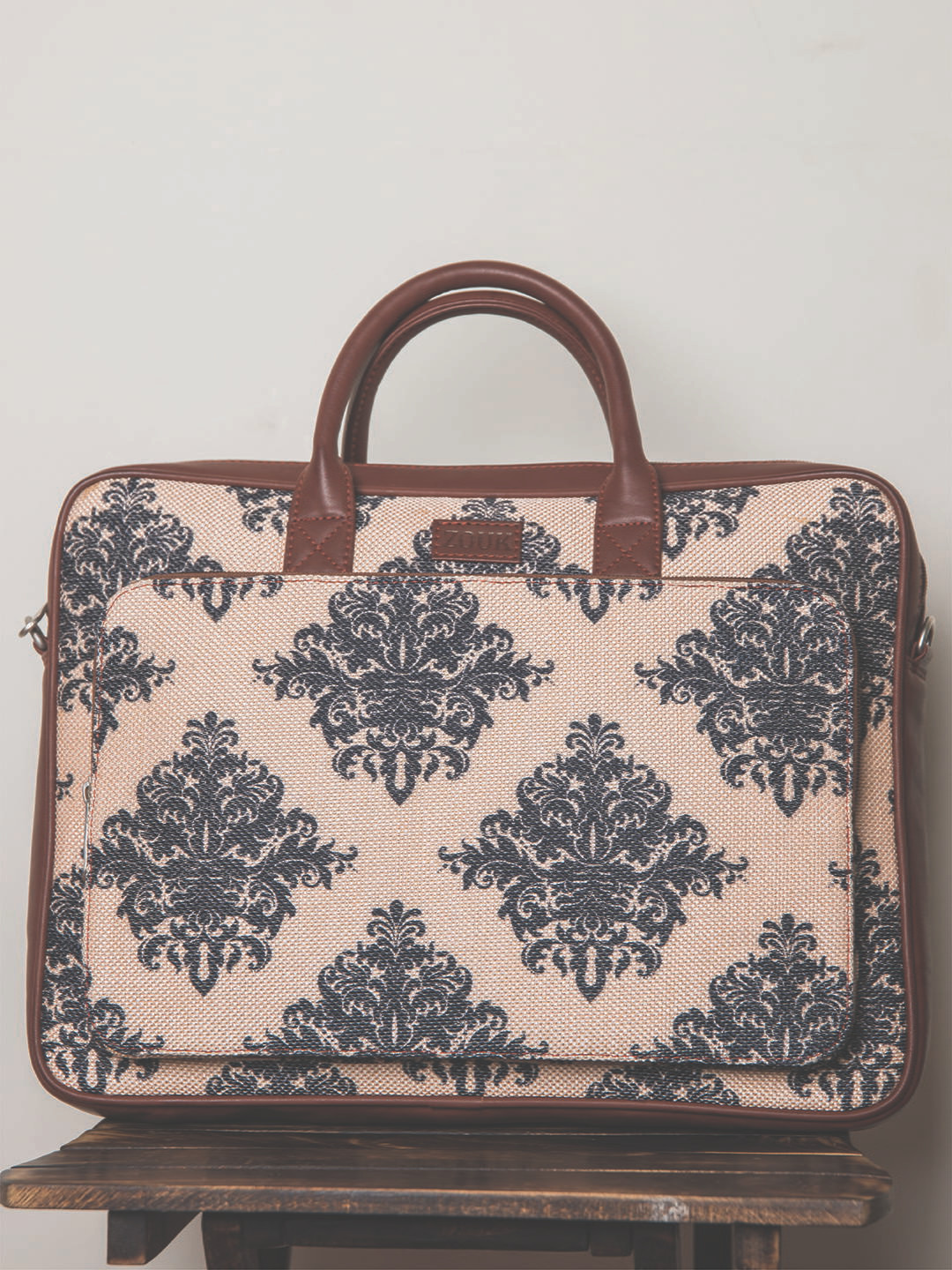 Buy ZOUK Unisex Pink & Navy Blue Printed Vegan Leather 16 Inch Laptop