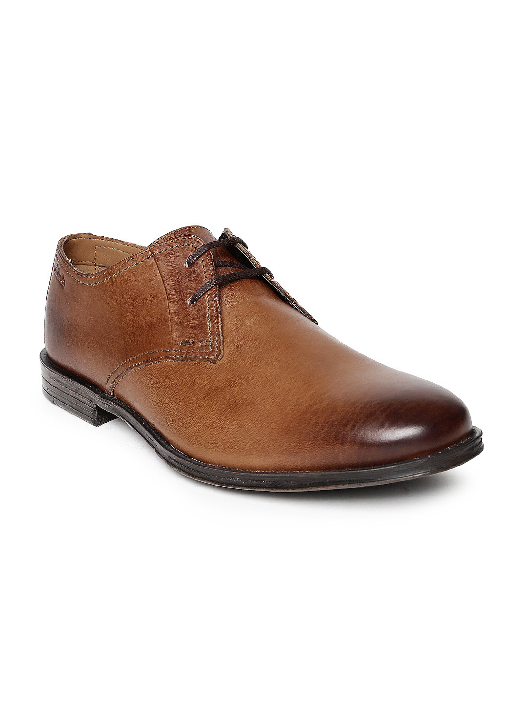 clarks brown formal shoes