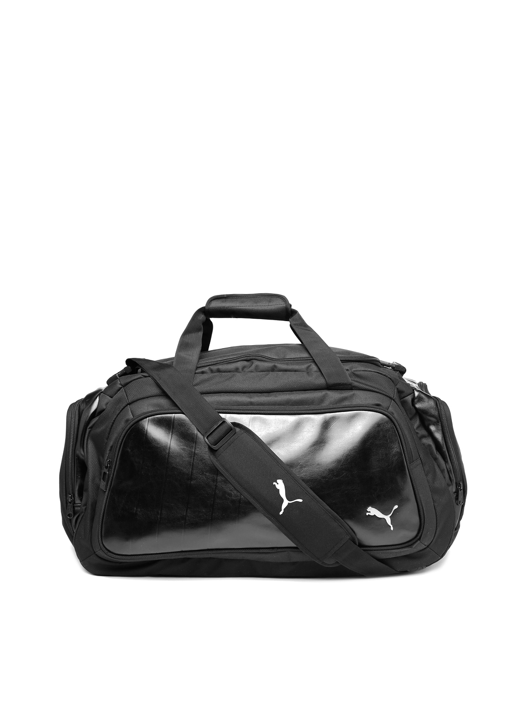 puma unisex black duffle bag