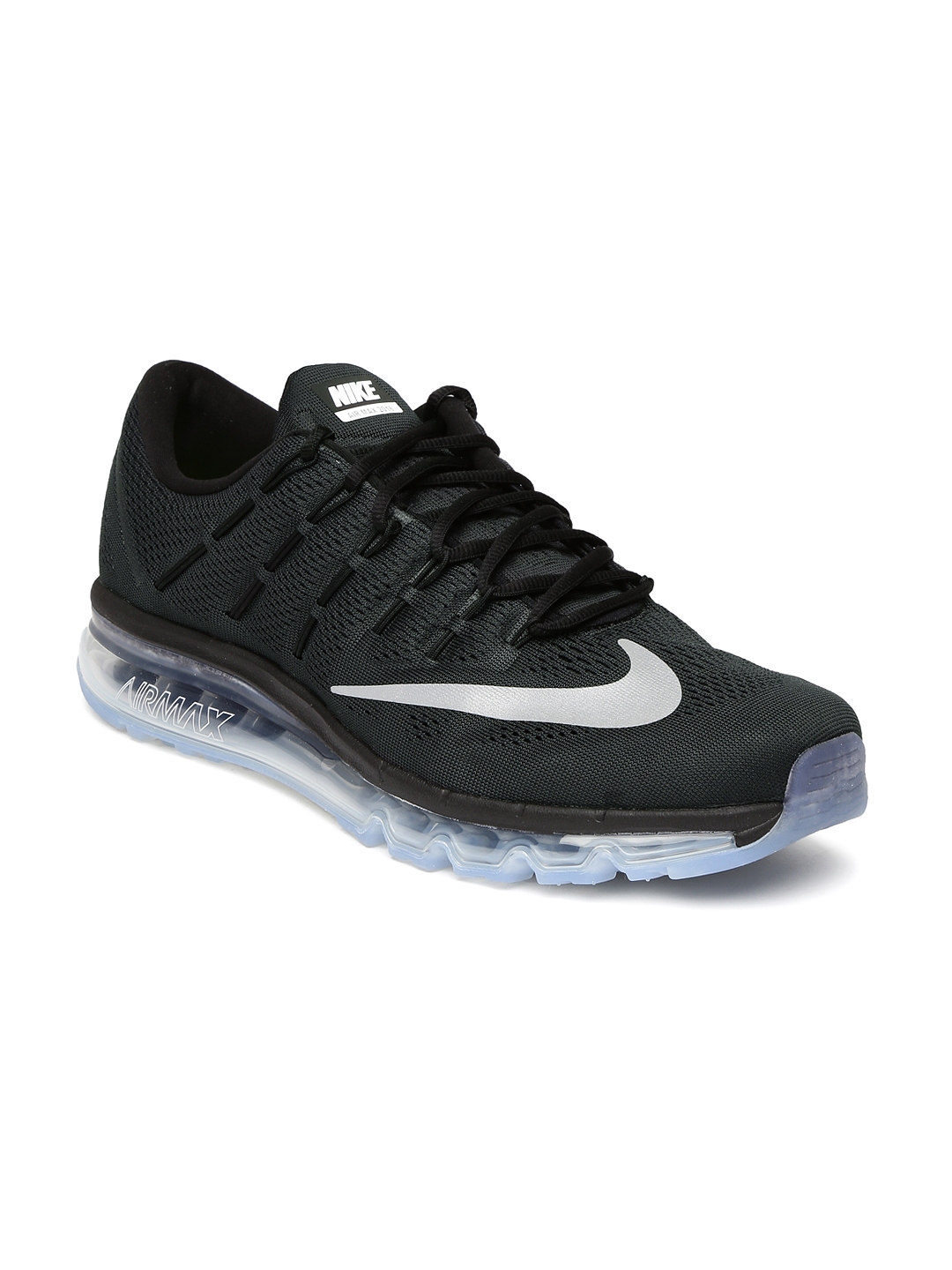 Buy Nike Men Black Air Max 2016 Running Shoes - Sports Shoes for Men ...