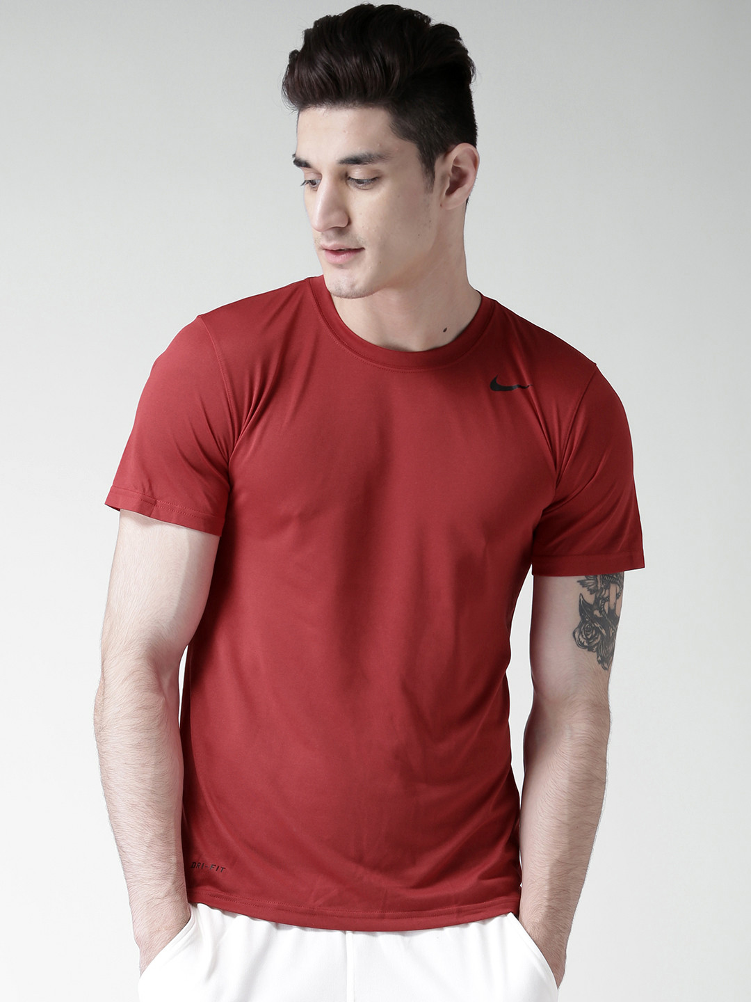 Buy Nike Red Polyester AS Legend 2.0 SS Training T Shirt Tshirts for