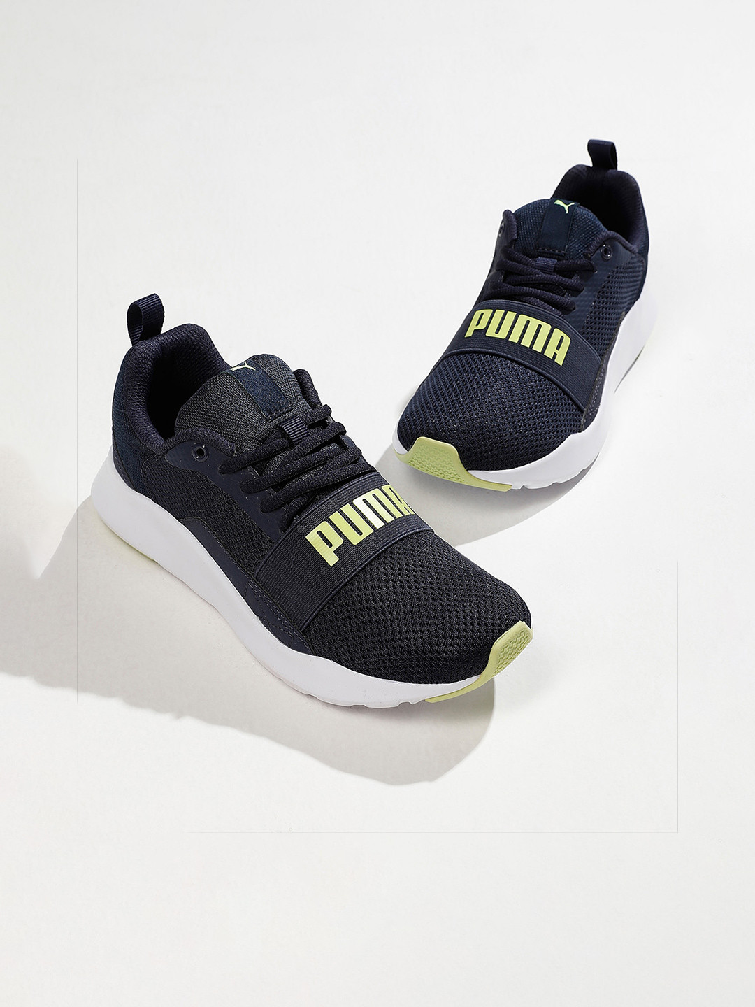 Buy Puma Boys Navy Blue Wired Jr Running Shoes - Sports Shoes for Boys ...