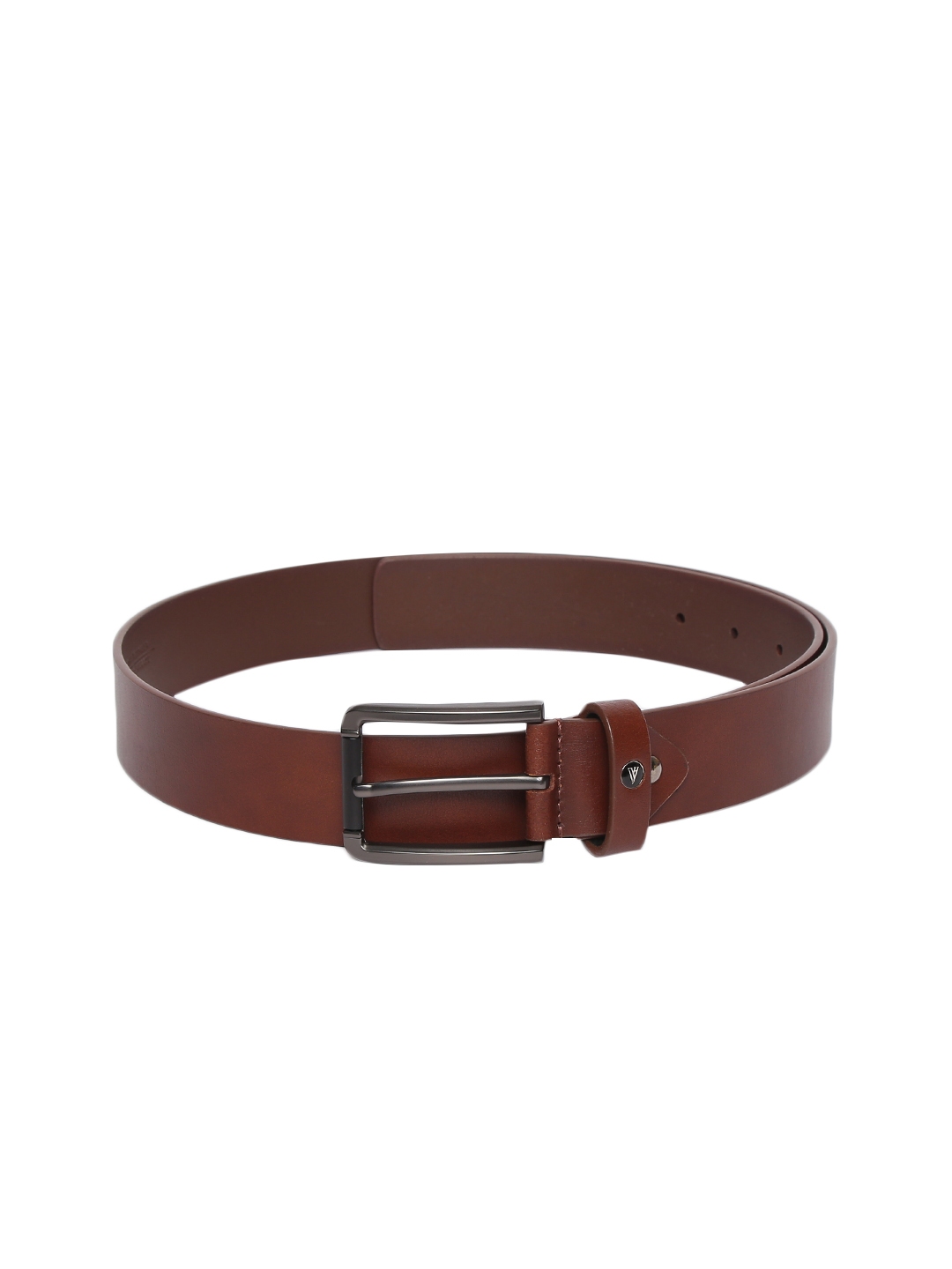 Buy Van Heusen Men Tan Solid Leather Belt - Belts for Men 12682562 | Myntra