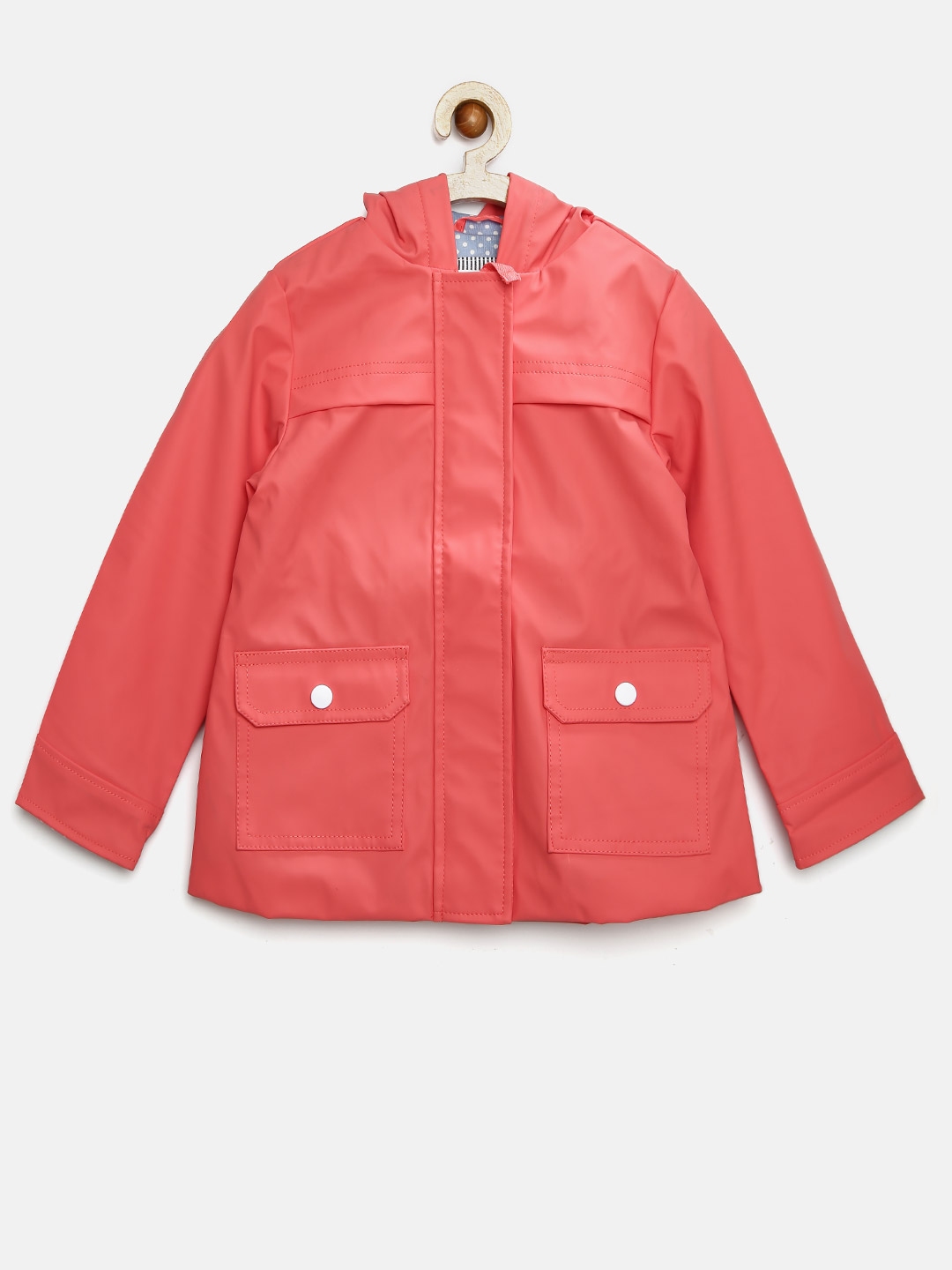 Buy Marks & Spencer Kids Girls Coral Pink Fisherman Hooded Waterproof