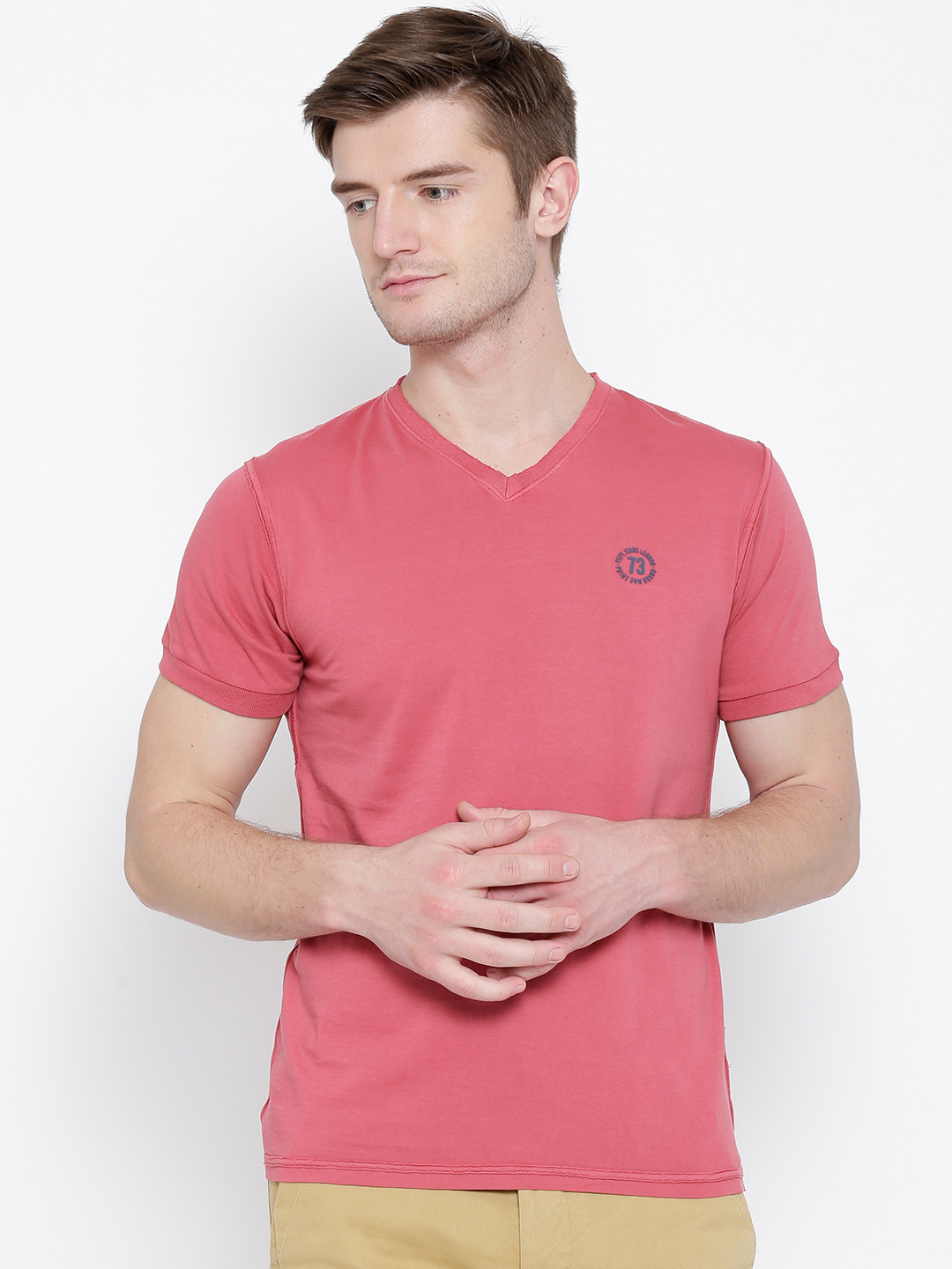 Pepe Jeans Red Cotton Men T-Shirt