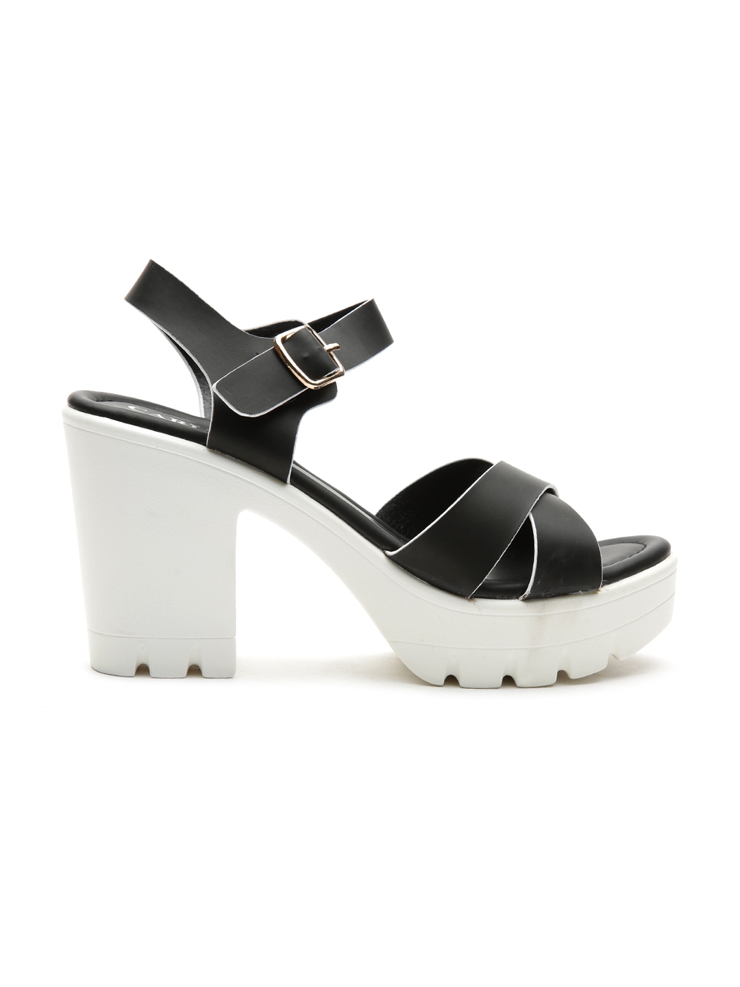 Buy Carlton London Women Black Platforms - Heels for Women 1271296 | Myntra