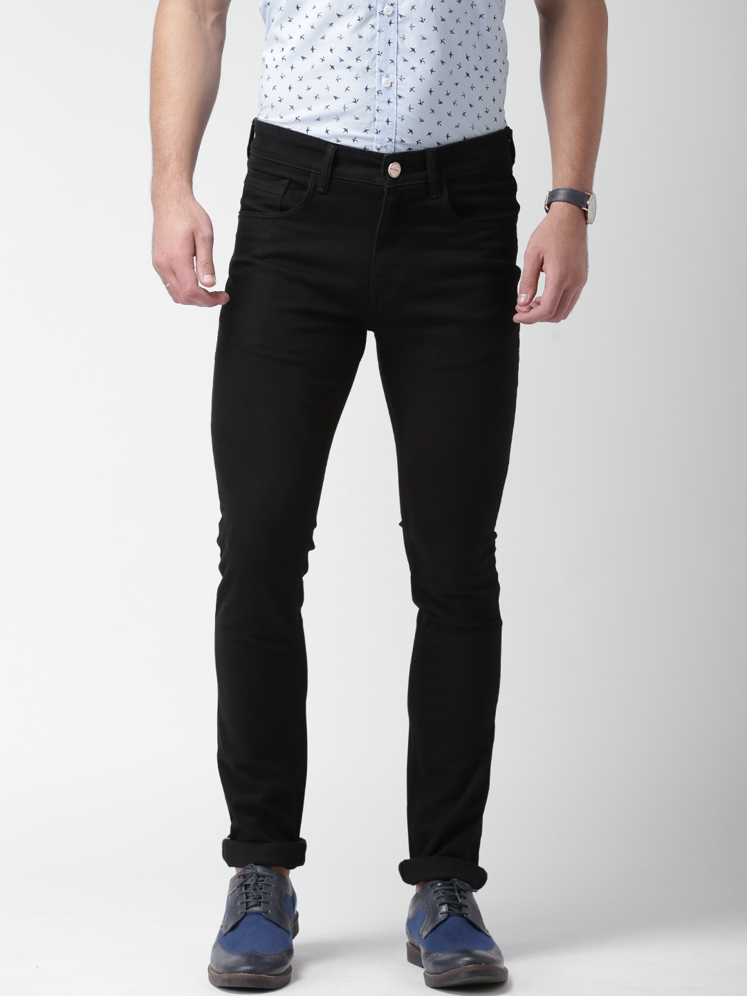 Buy Mast & Harbour Black Skinny Fit Jeans - Jeans for Men 1271314 | Myntra