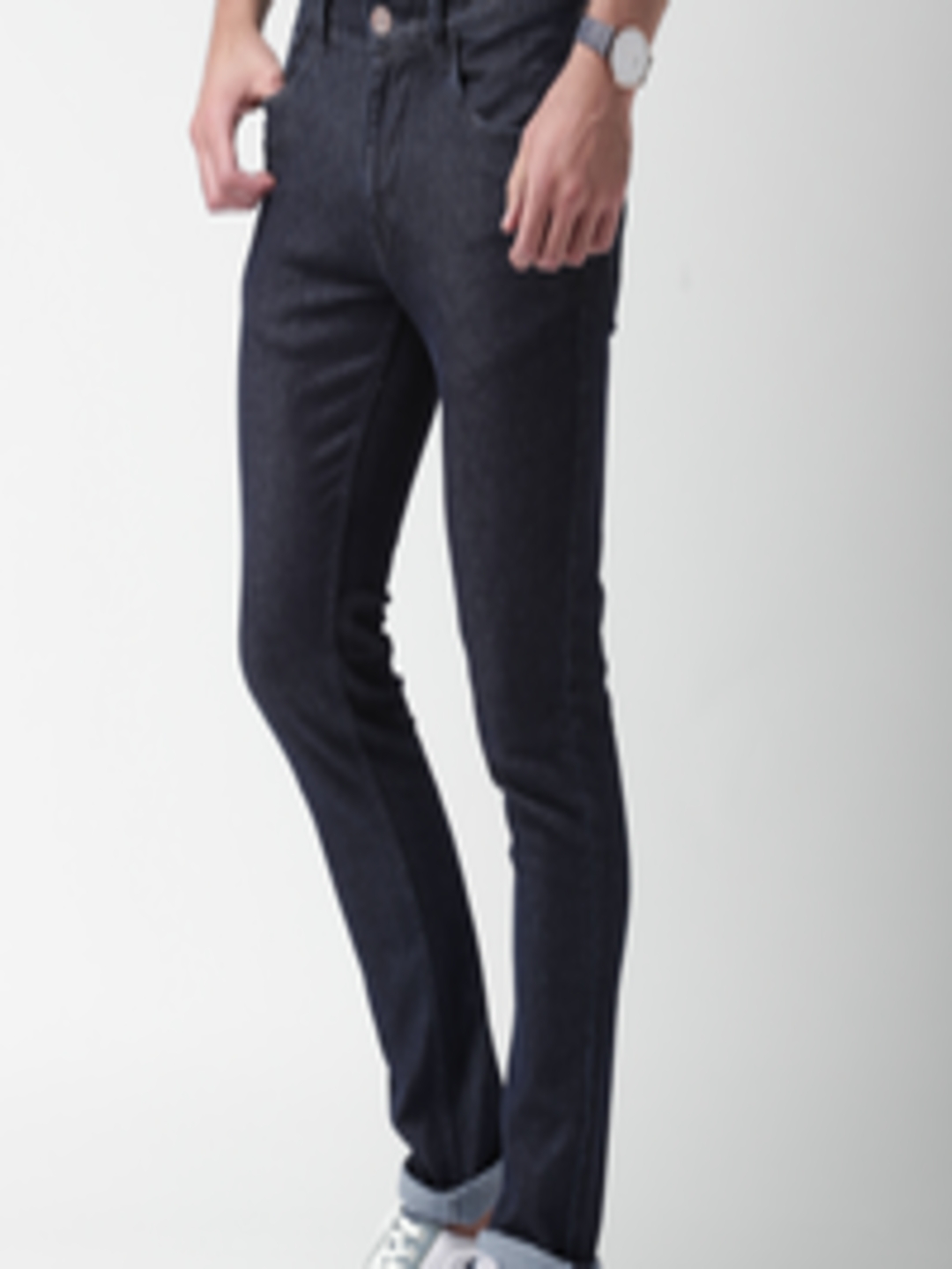 Buy Mast & Harbour Navy Skinny Jeans - Jeans for Men 1271315 | Myntra
