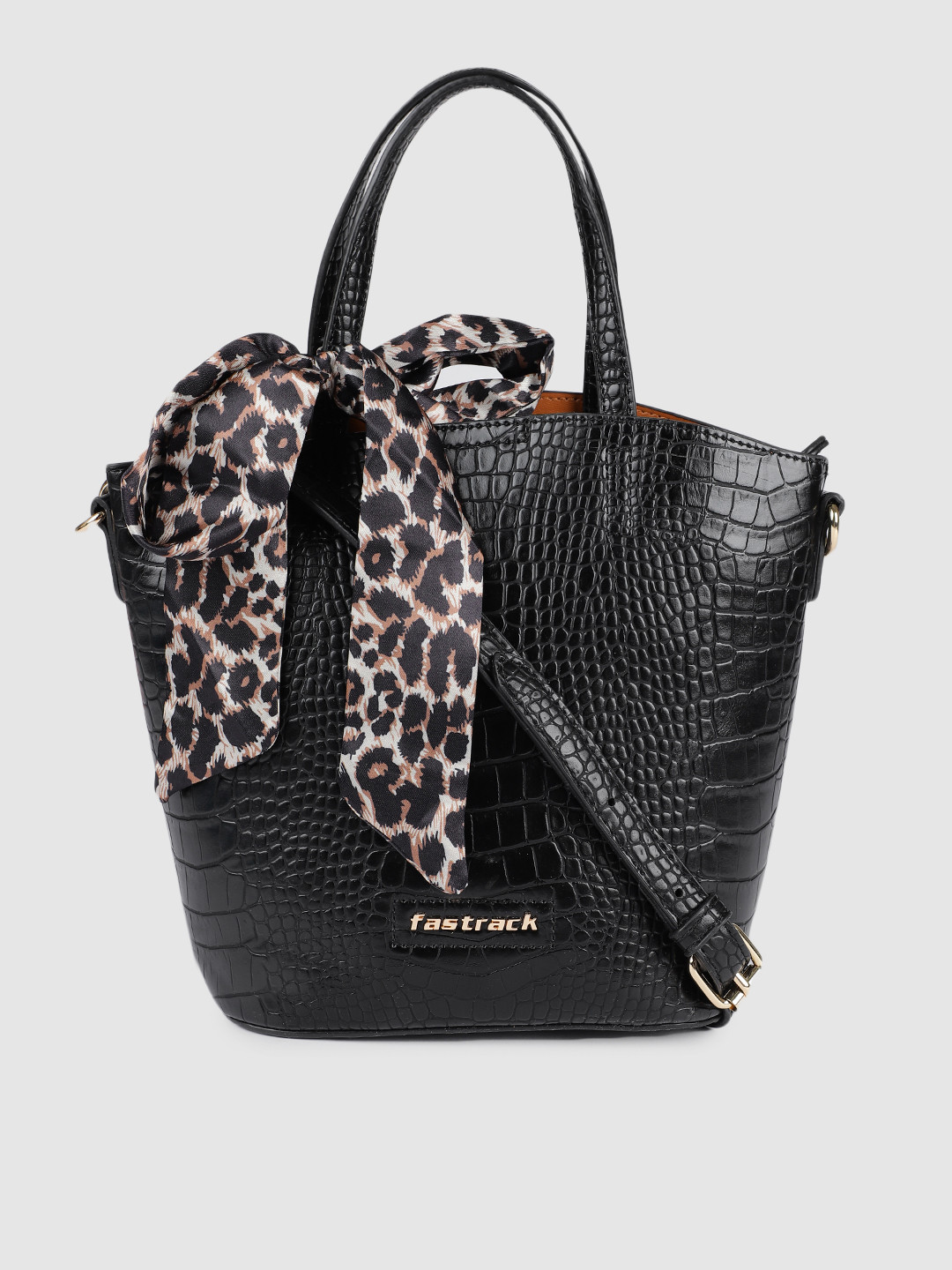 Buy Fastrack Black Solid Satchel - Handbags for Women 12721612 | Myntra