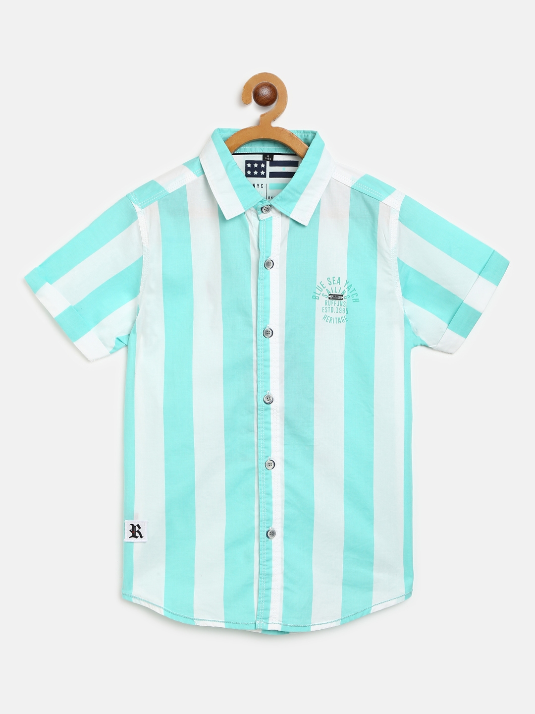 green and white shirt men's