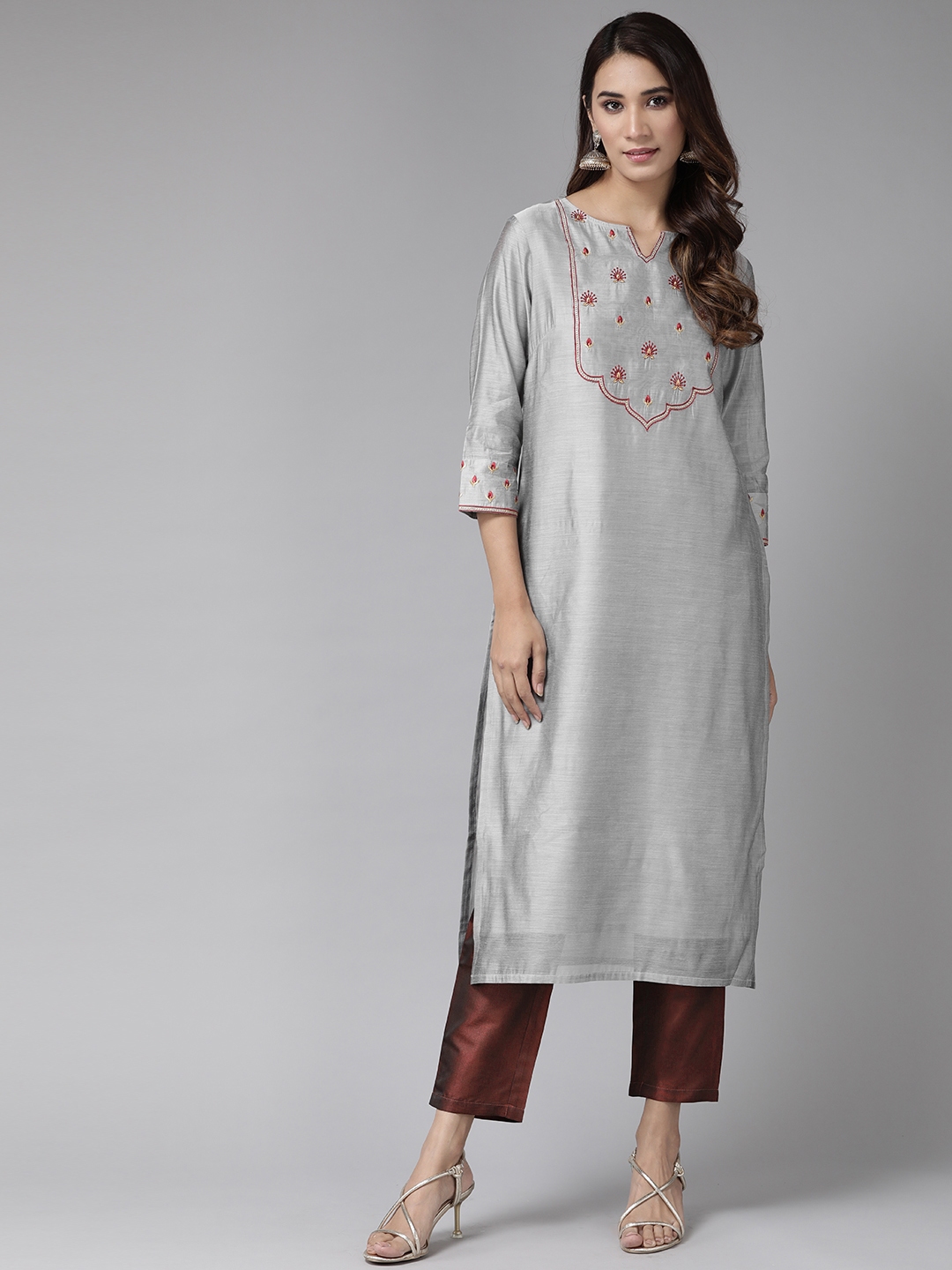 myntra anouk kurta set