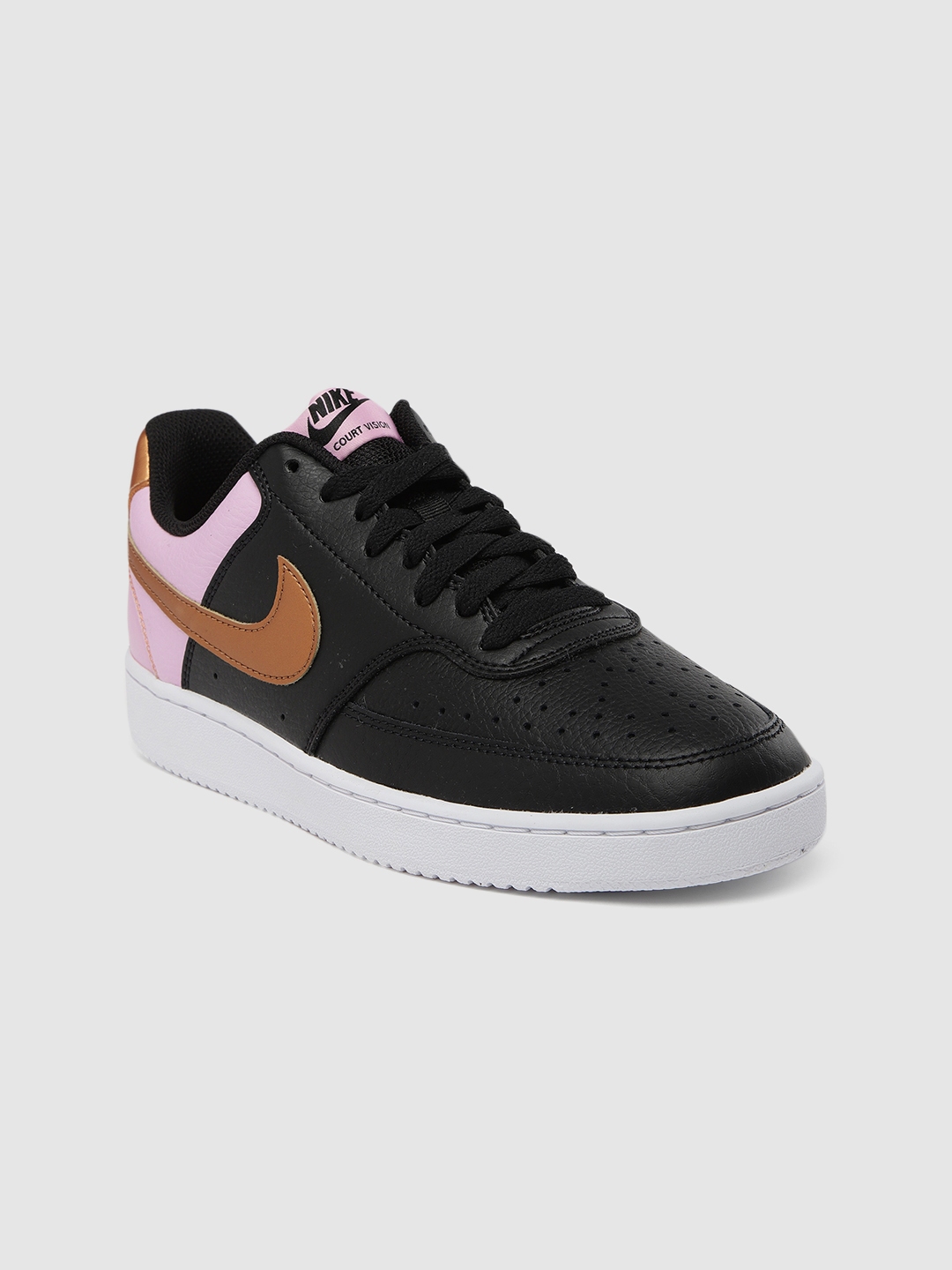 nike court vision low women's sneakers black