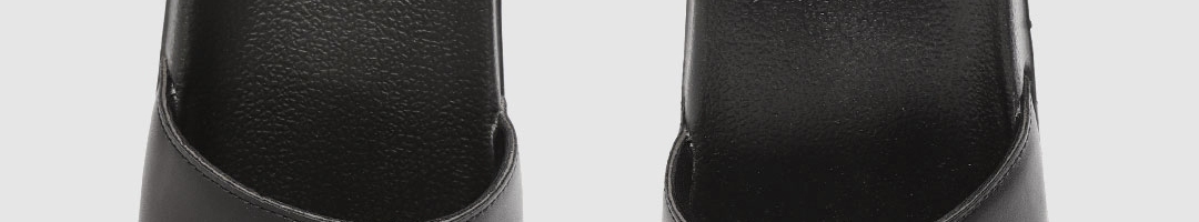 Buy Kook N Keech Men Black Brand Logo Print Sliders - Flip Flops for ...