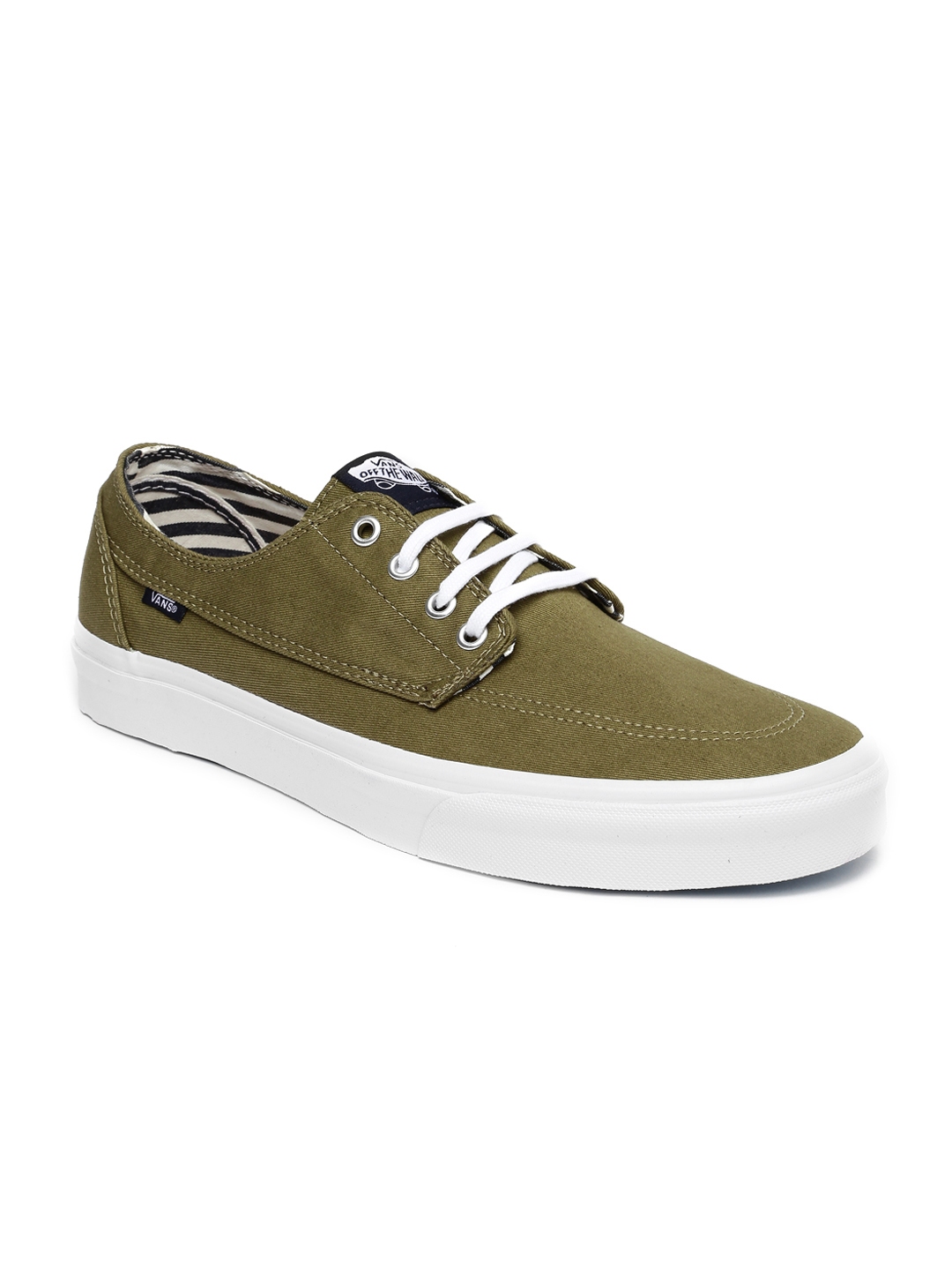 Buy Vans Men Olive Green Casual Shoes - Casual Shoes for Men 1274491 ...