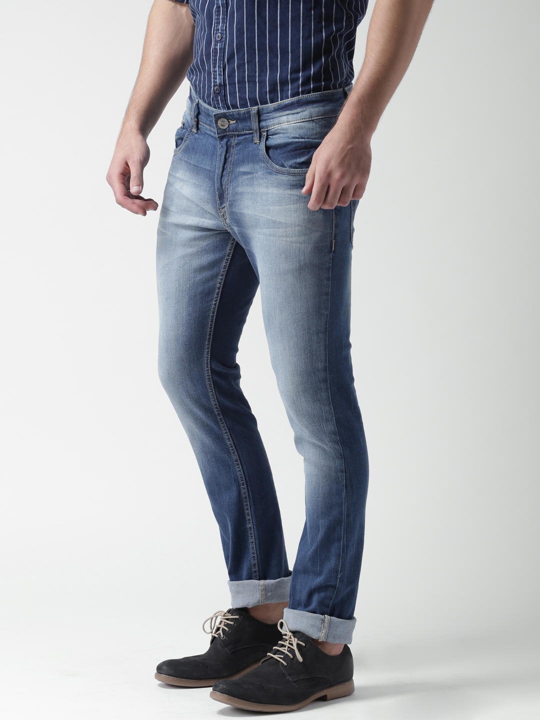 Buy Mast & Harbour Blue Skinny Fit Jeans - Jeans for Men 1275802 | Myntra