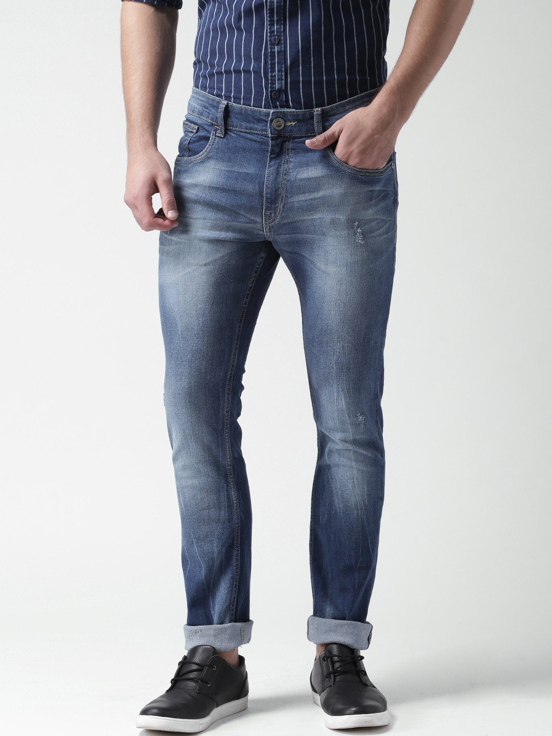 Buy Mast & Harbour Blue Skinny Fit Jeans Jeans for Men 1275804 Myntra