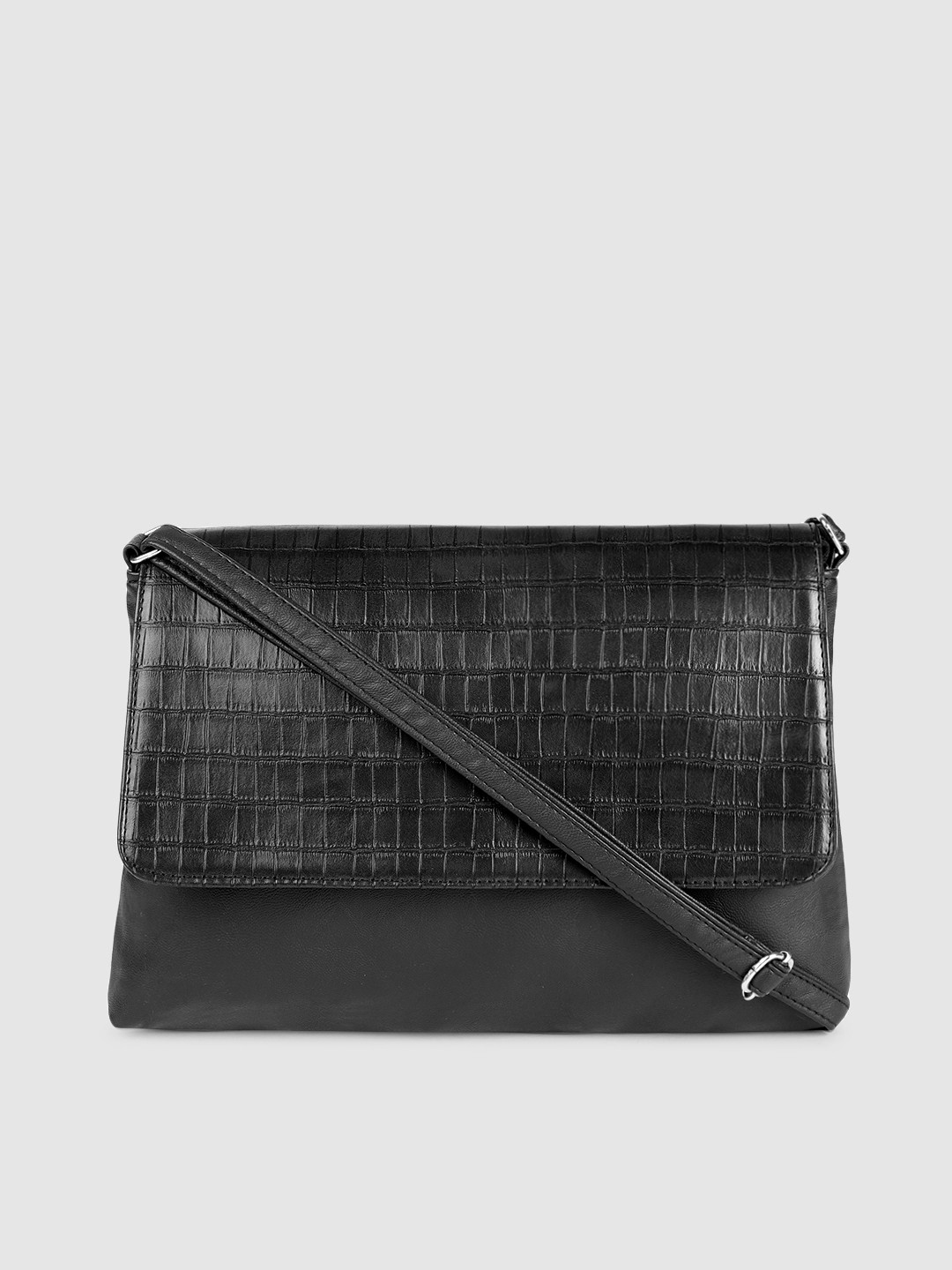 Buy DressBerry Black Textured Sling Bag Handbags for Women 12770404 Myntra