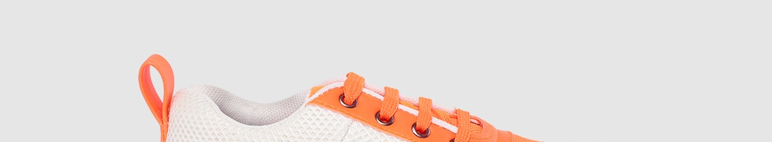 Buy YK Boys Fluorescent Orange & White Colourblocked Sneakers - Casual ...