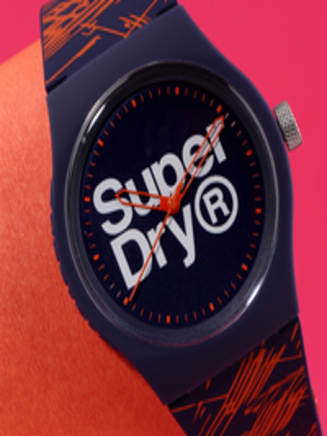 Buy Superdry Men Navy Blue Analogue Watch SYG292OU - Watches for Men ...