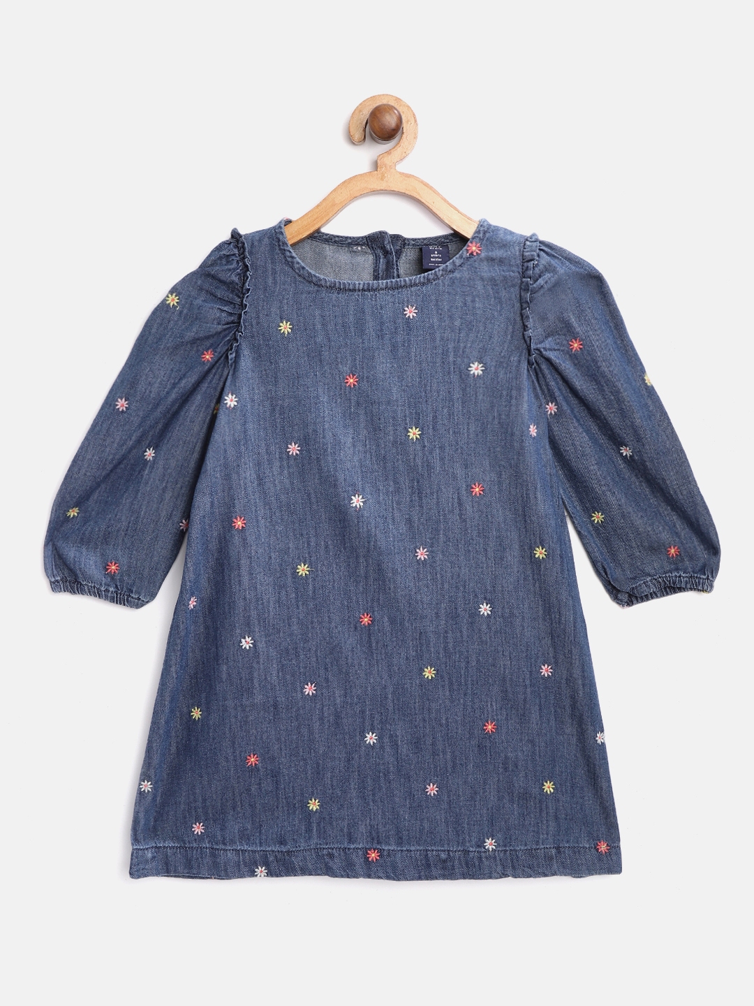 red white and blue floral dress