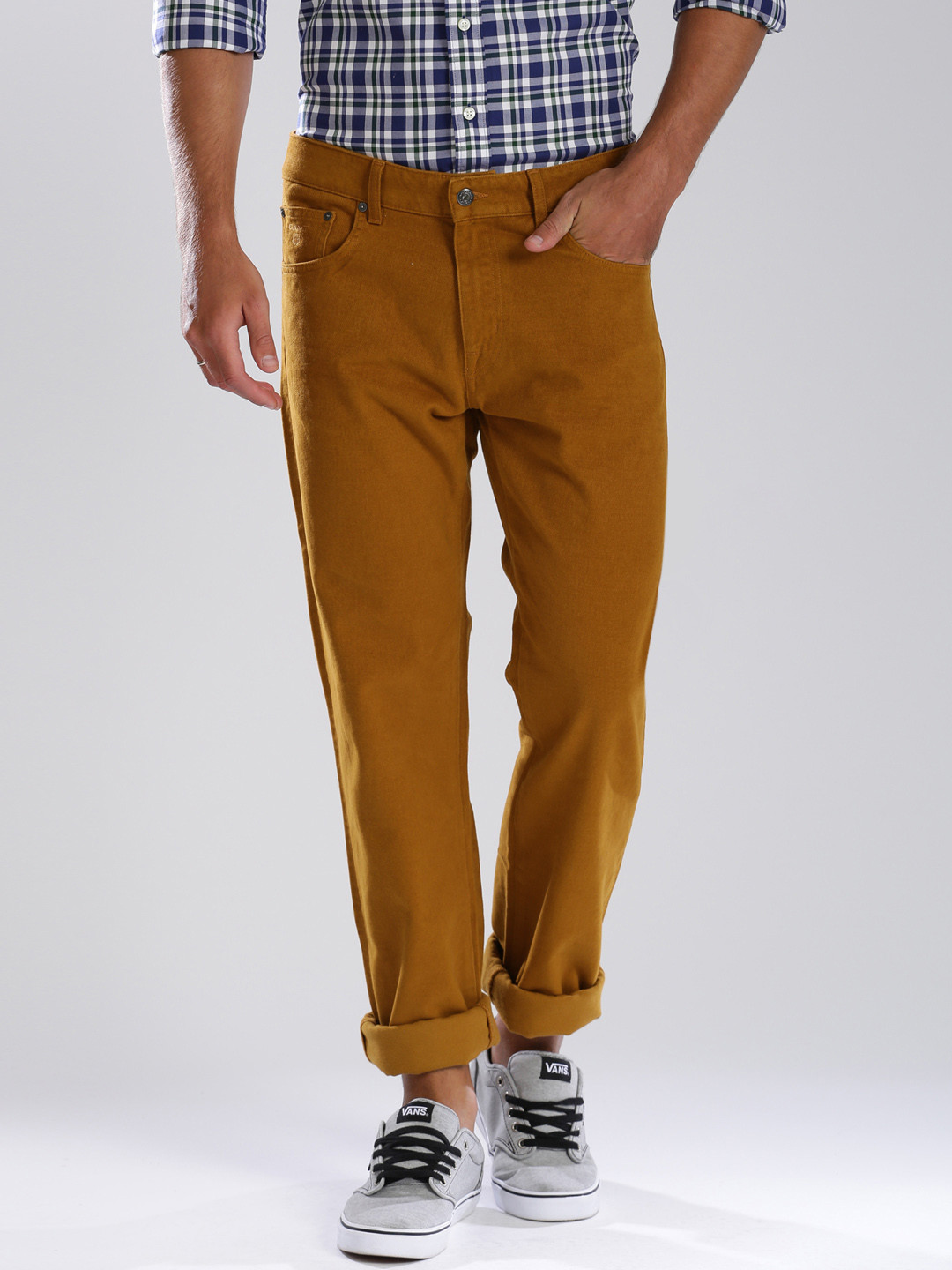 Buy GANT Mustard Brown Tyler Fit Jeans Jeans for Men 1281221 Myntra