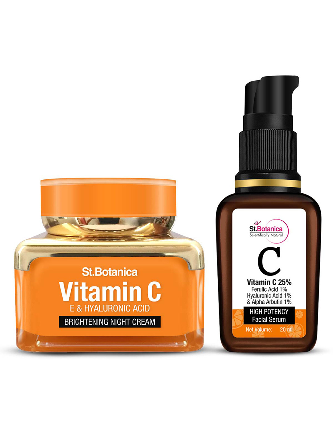 Buy St.Botanica Vitamin C Brightening Night Cream 50 G & Face Serum 20
