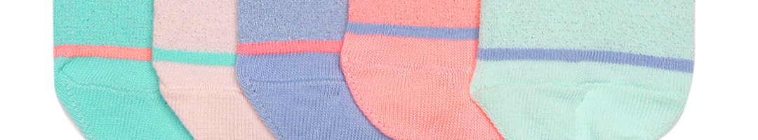 Buy Marks & Spencer Girls Pack Of 5 Solid Ankle Length Socks - Socks ...
