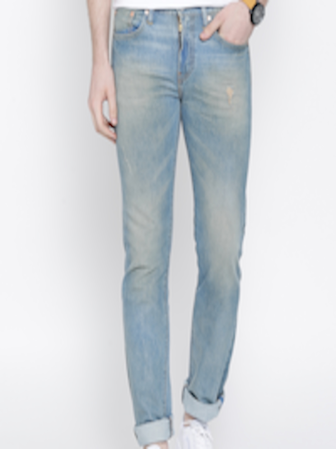 Buy Levi's Blue Low Rise Washed Slim Jeans 511 - Jeans for Men 1282564 ...