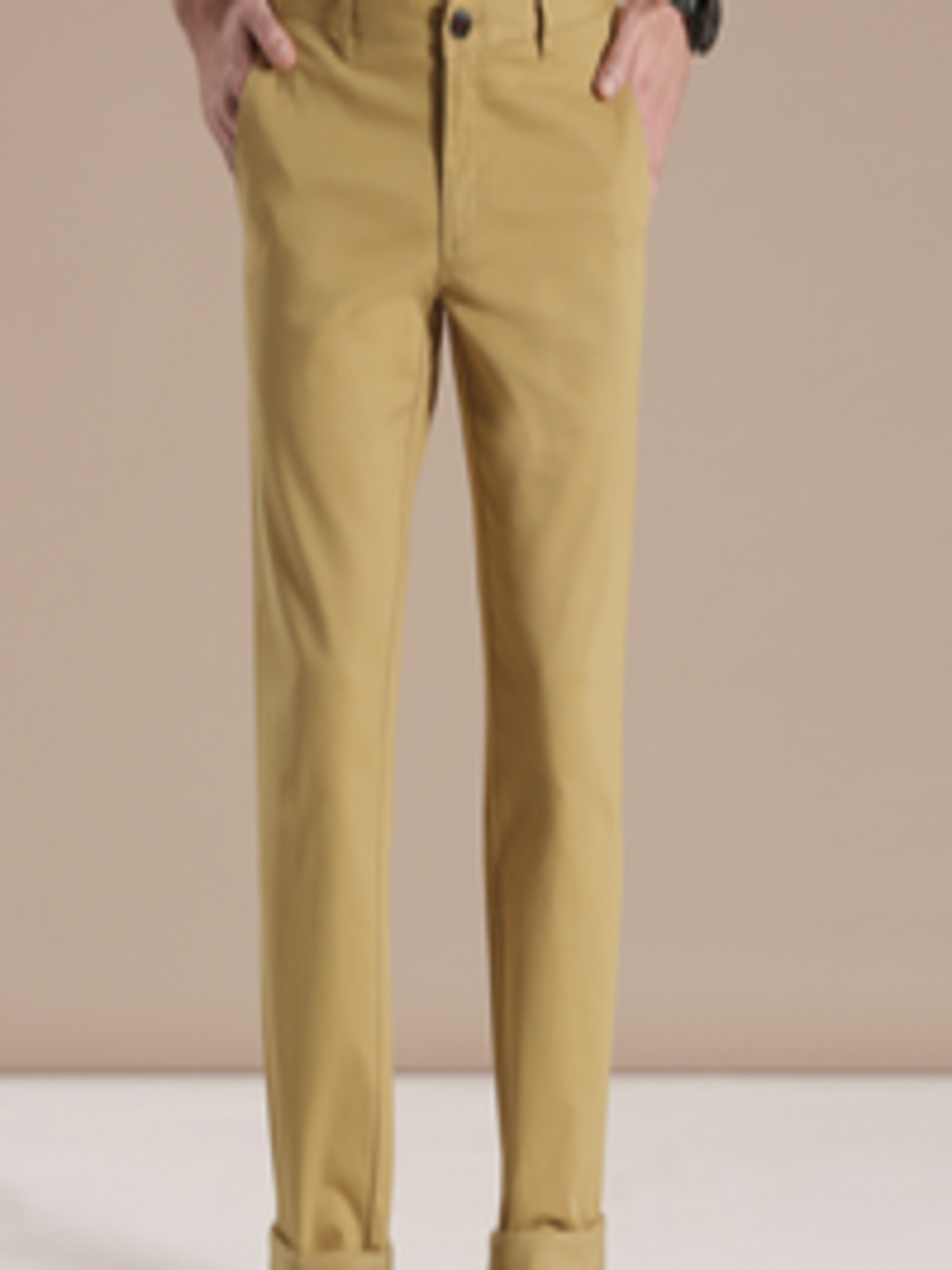 Buy Louis Philippe Sport Khaki Steven Slim Chino Trousers - Trousers ...