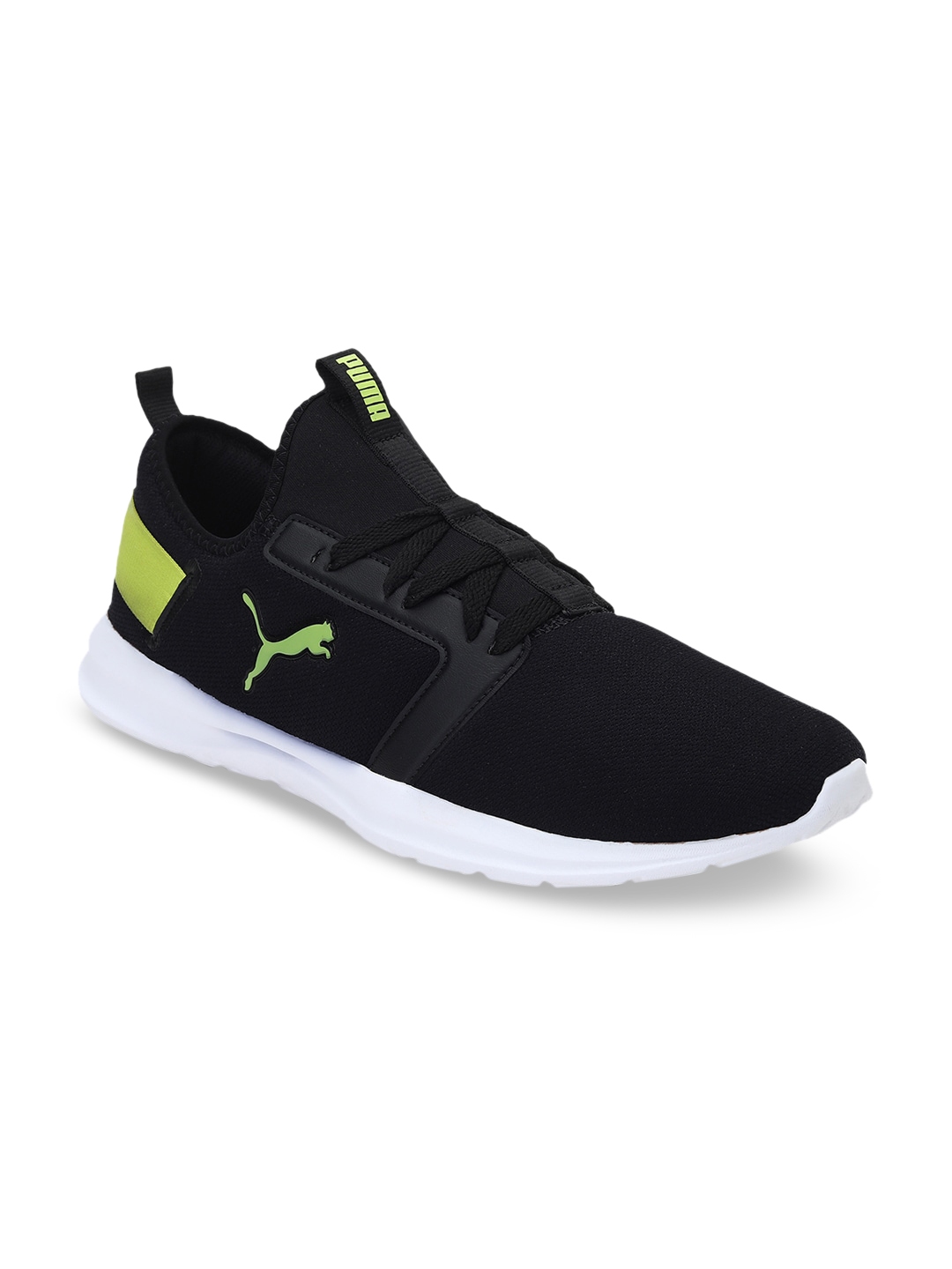 Buy Puma Men Black Fluorescent Green Bold Extreme Sneakers - Casual ...
