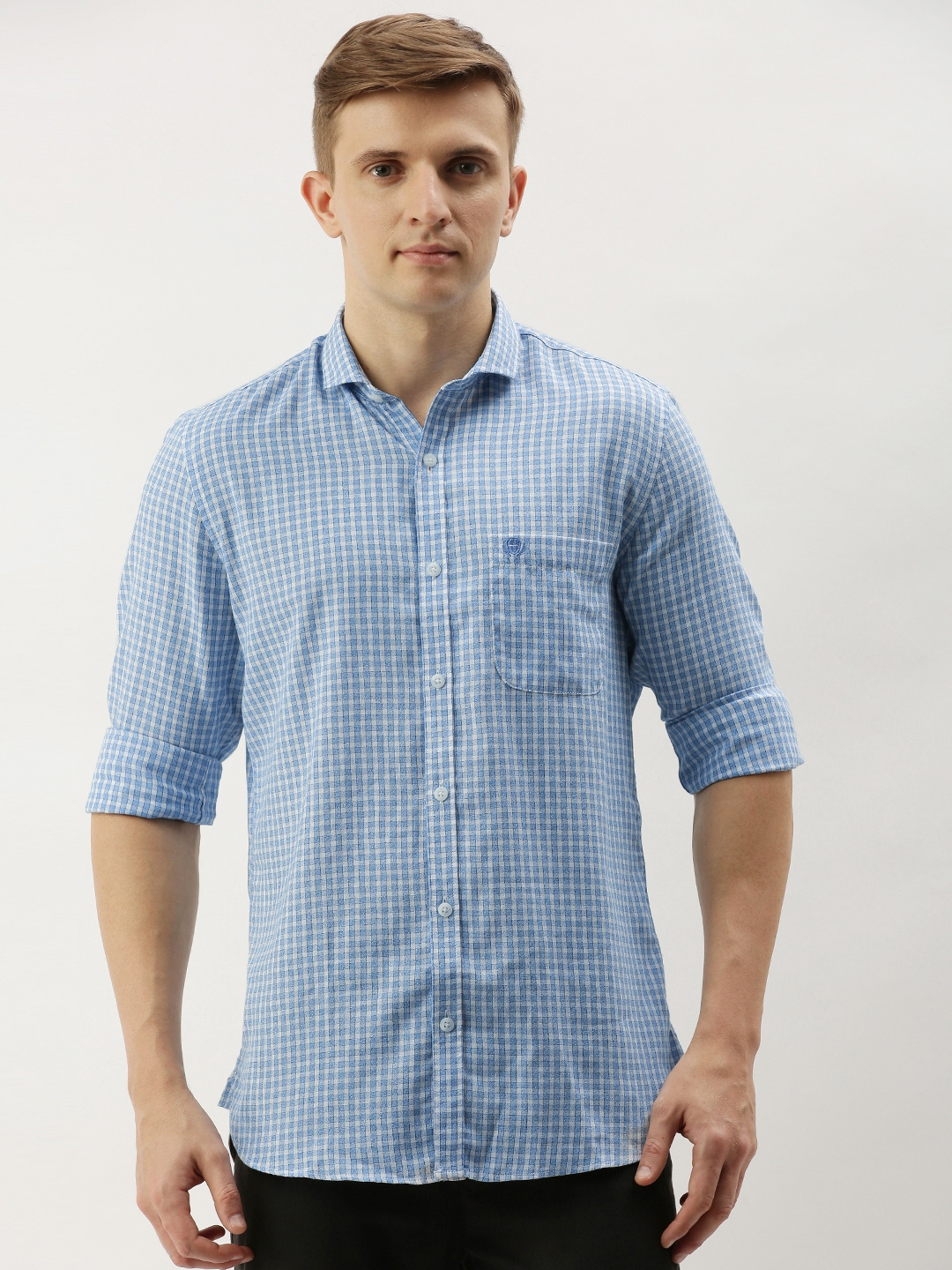 peter england shirts black