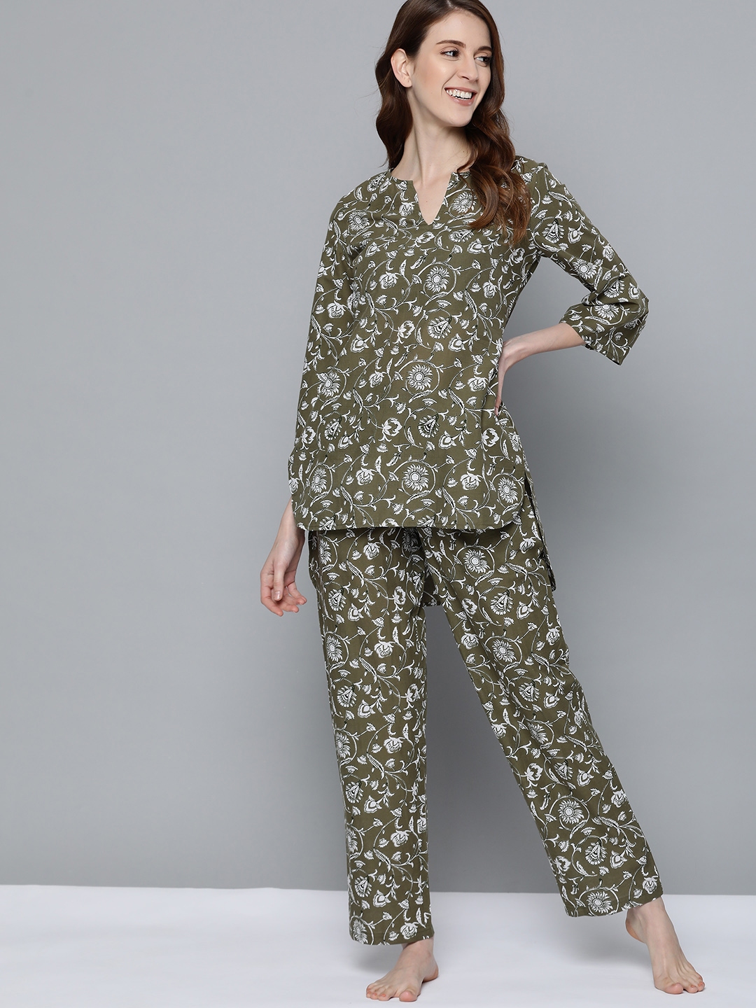 floral night suit