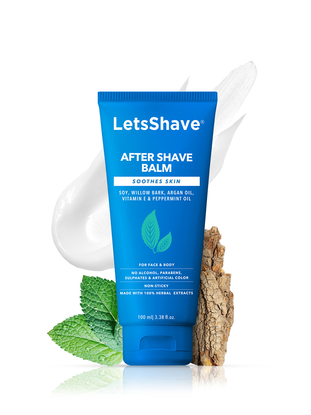 Buy LetsShave After Shave Balm Agran & Willow Bark Extract Enriched 100