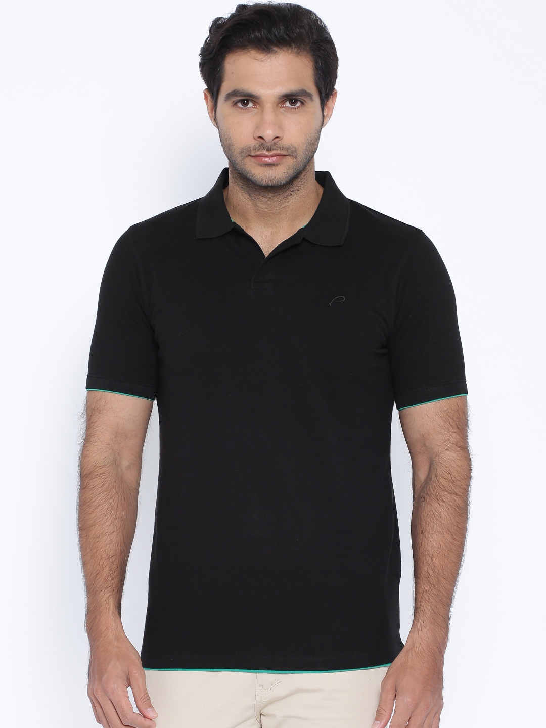 black polo t shirt for men