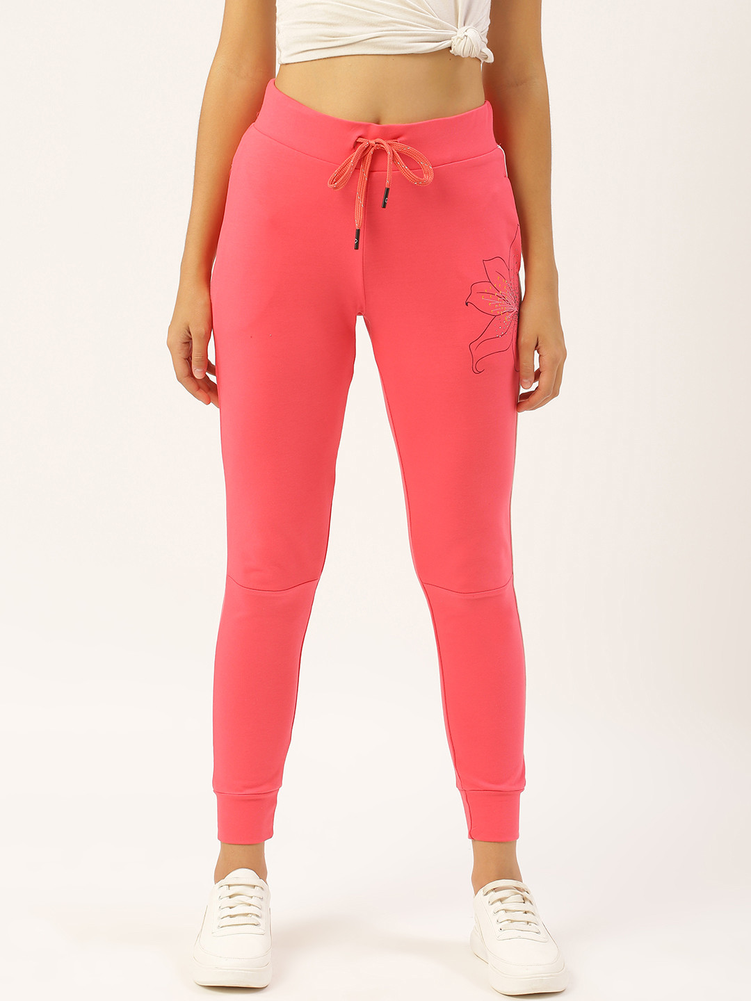 Buy Sweet Dreams Women Pink Solid Cropped Joggers Track Pants for Women 12882720 Myntra