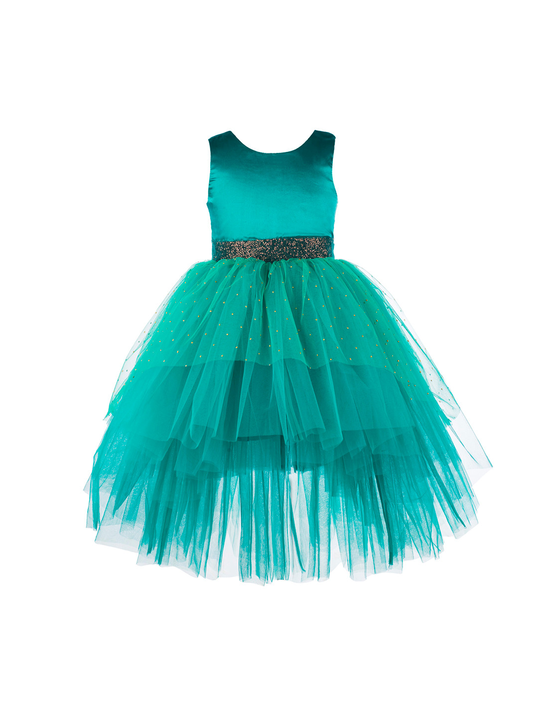 Buy Toy Balloon Kids Girls Green Embellished Maxi Dress