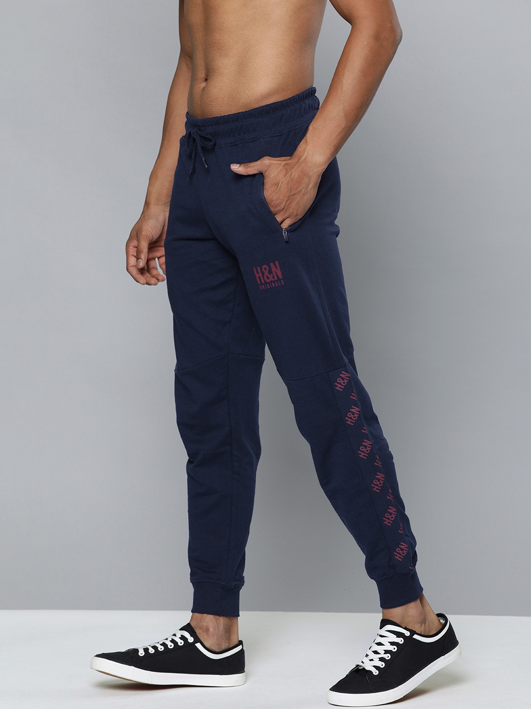 navy blue jogger set
