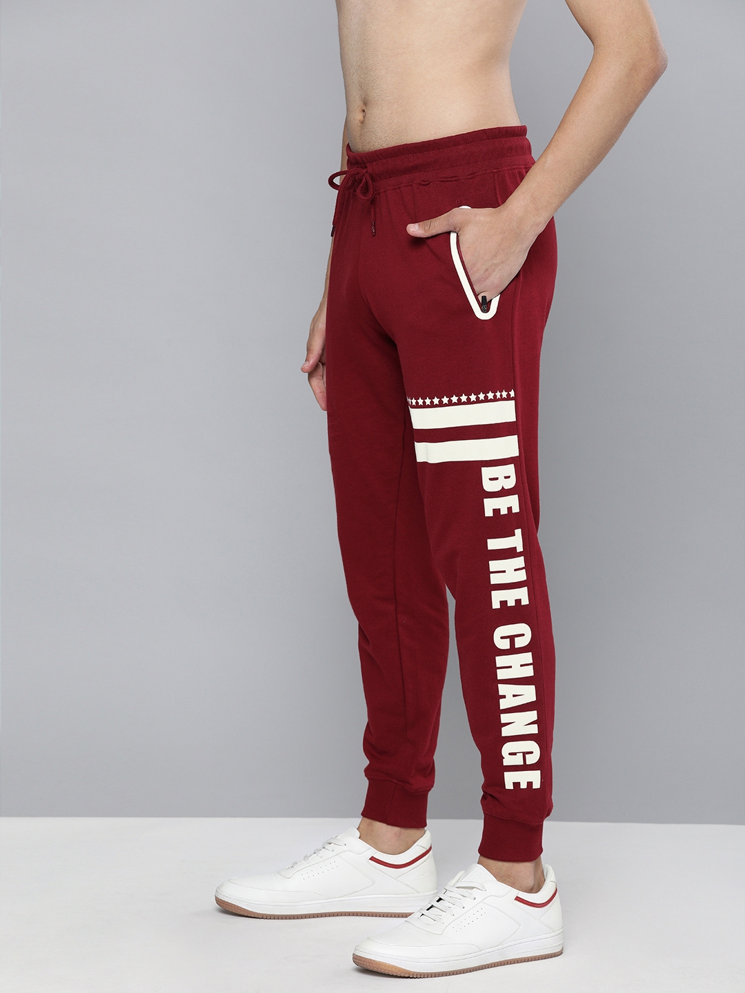 mens maroon track pants