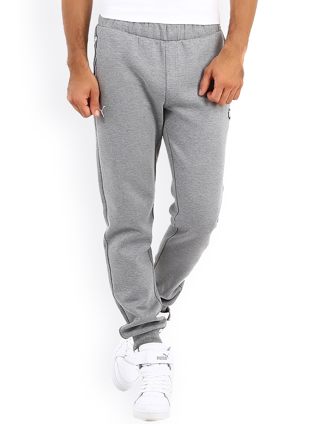 puma track pants grey