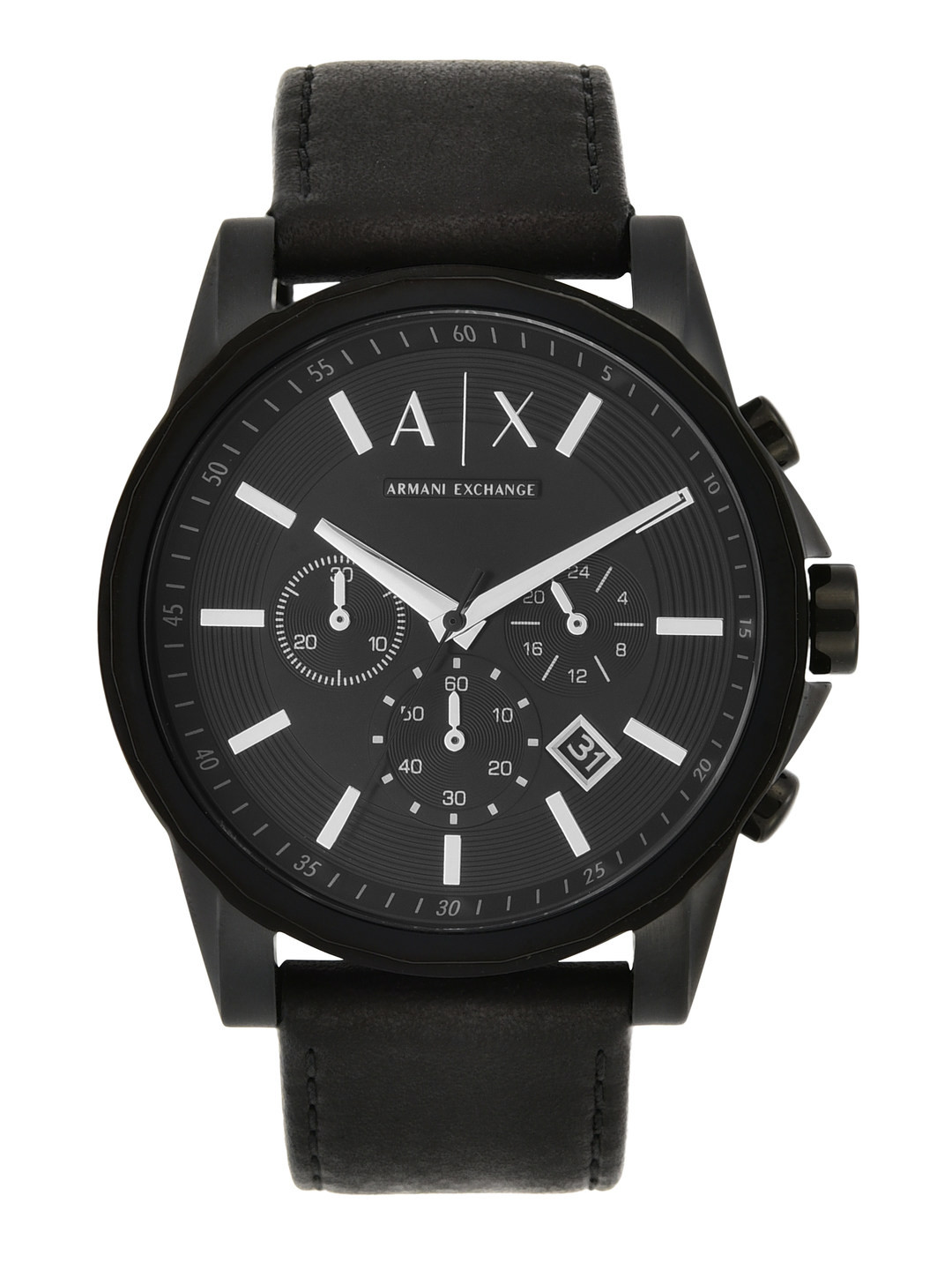 Buy Armani Exchange Men Black Dial Chronograph Watch AX2098 - Watches ...