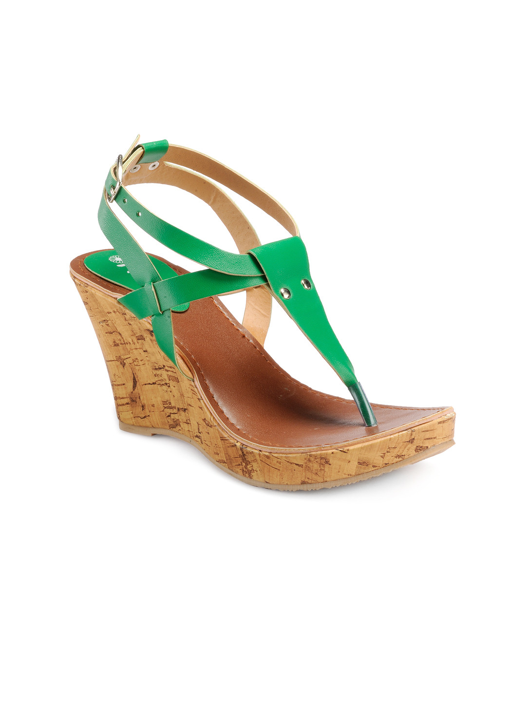 Buy Nell Women Green Wedges Heels for Women 1294481 Myntra