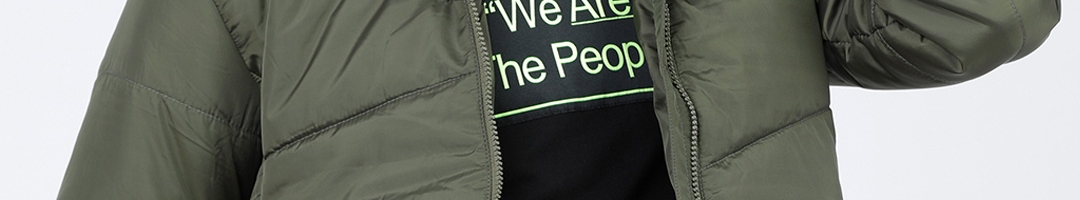 Buy HIGHLANDER Men Green Solid Padded Jacket - Jackets for Men 12945850 ...