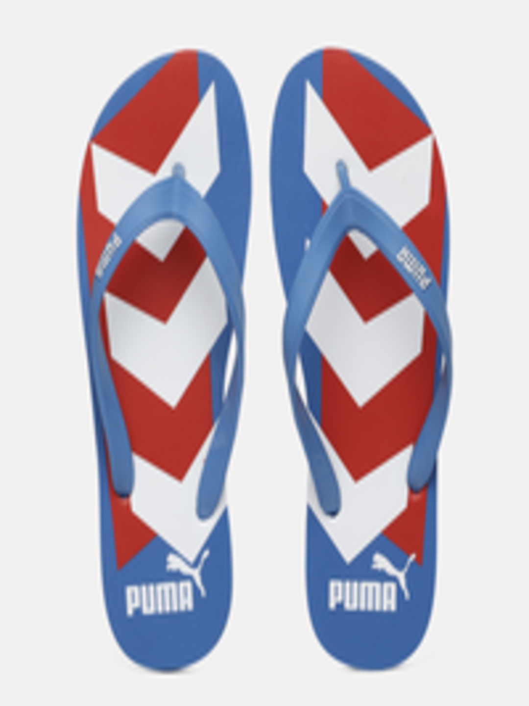 Buy Puma Men Blue Red Printed Leon V1 Thong Flip Flops - Flip Flops for ...