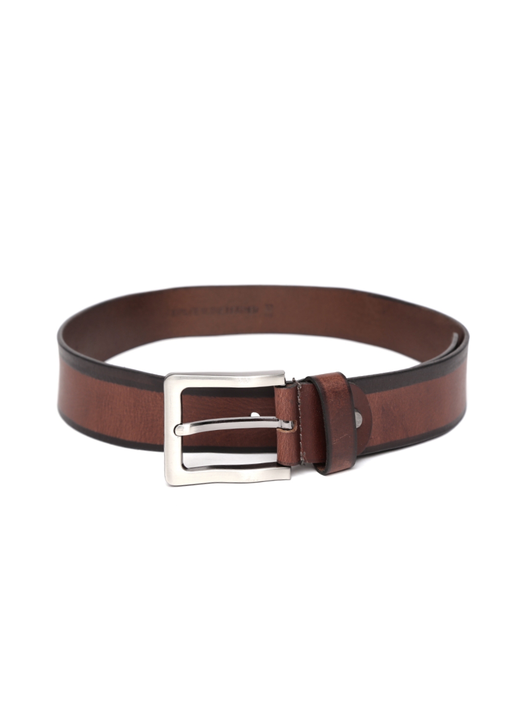 Buy Roadster Men Brown Genuine Leather Belt - Belts for Men 1295365 ...