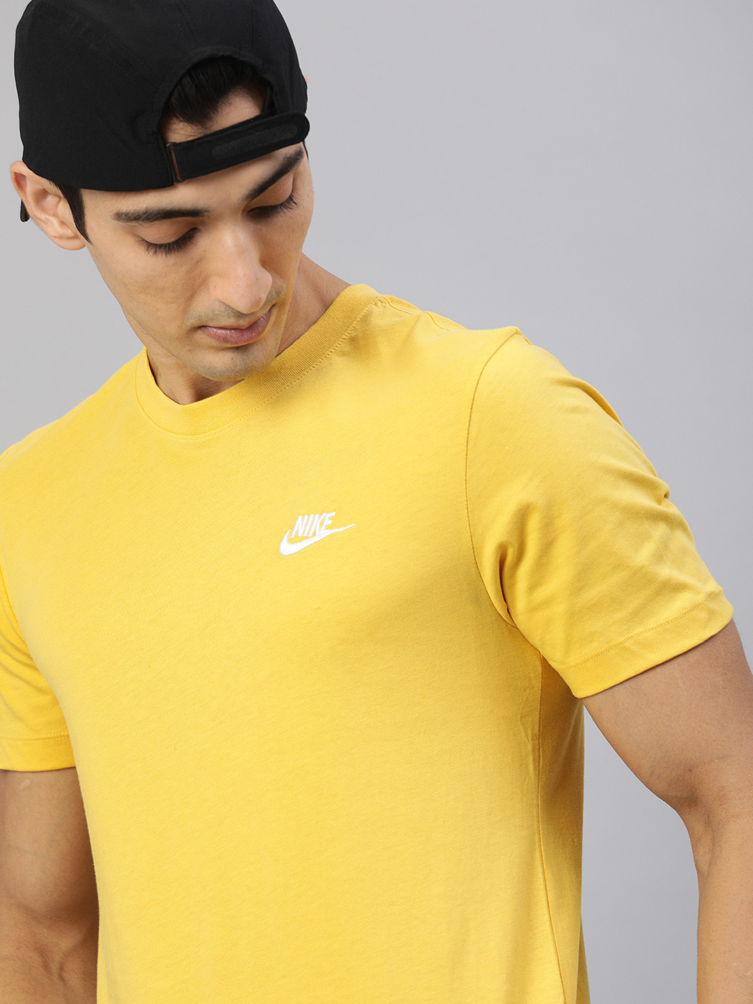 mens yellow nike t shirt