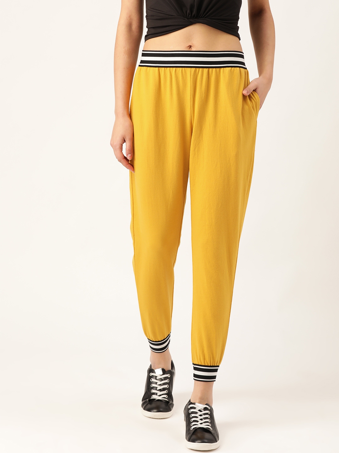mustard joggers womens