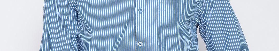 Buy John Players Blue Striped Slim Formal Shirt - Shirts for Men ...