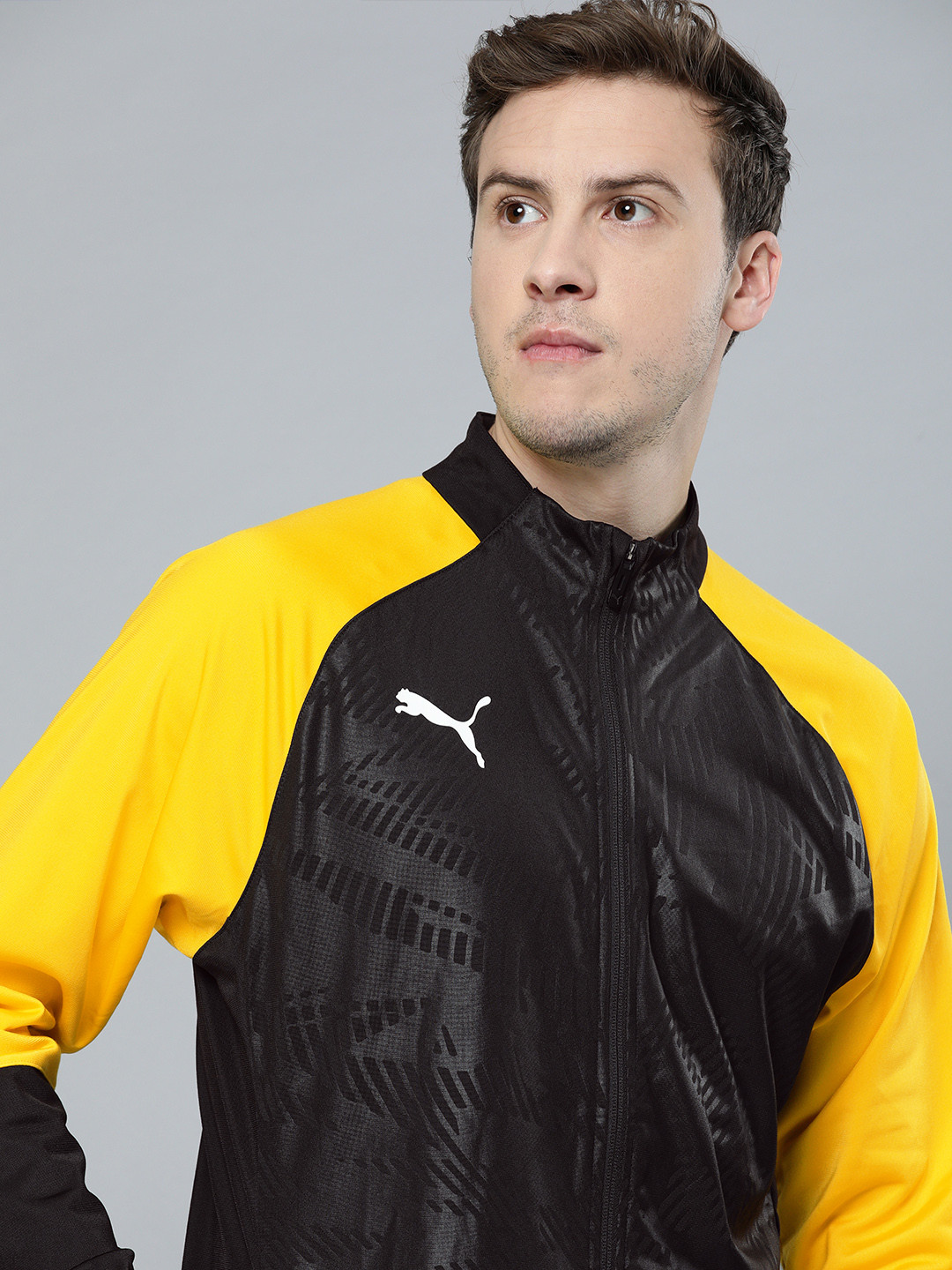 Buy Puma Men Black CUP Poly Core DryCELL Football Training Track Jacket